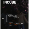 Infire Incoza 3 Fogão a Bioetanol com 3 Laterais Envidraçadas 3 kW Preto
