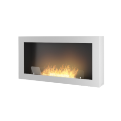 Infire Murall 1000 Lareira a Bioetanol com Vidro 2 kW Branco