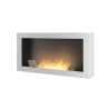 Infire Murall 1000 Lareira a Bioetanol com Vidro 2 kW Branco