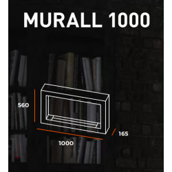 Infire Murall 1000 Lareira a Bioetanol com Vidro 2 kW Branco