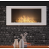 Infire Murall 1200 Lareira a Bioetanol com Vidro 3 kW Branco