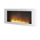 Infire Murall 1200 Bioethanol Fireplace with Glass 3 kW White