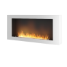 Infire Murall 1200 Lareira a Bioetanol com Vidro 3 kW Branco