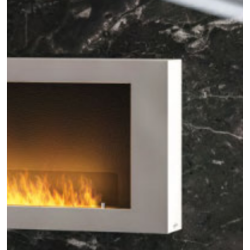 Infire Murall 1200 Lareira a Bioetanol com Vidro 3 kW Branco
