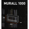 Infire Murall 1000 Lareira a Bioetanol com Vidro 2 kW Preto