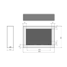 Infire Murall 800 Lareira a Bioetanol com Vidro 2 kW Branco