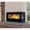 Insert à bois Bronpi Cairo 110-D 2 Vitres côté droit Vision 15kW