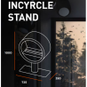 Infire Incyrcle Lareira de Bioetanol com Suporte 2 kW Preto