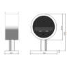 Infire Incyrcle Lareira de Bioetanol com Suporte 2 kW Preto