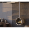 Chimenea de Bioetanol Suspendida Incyrcle Infire 2 kW Negro con Vidrio