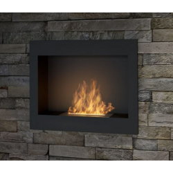 SIMPLEfire Frame 600 Chimenea de Bioetanol Negro con 1 Ventana