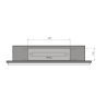 SIMPLEfire Frame 900 Bioethanol Lareira Preto com 1 Janela