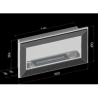 SIMPLEfire Frame 900 Bioethanol Lareira Preto com 1 Janela