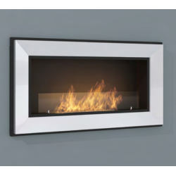 Cheminée au bioéthanol SIMPLEfire Frame 900 inox avec 1 vitre