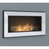 Cheminée au bioéthanol SIMPLEfire Frame 900 inox avec 1 vitre