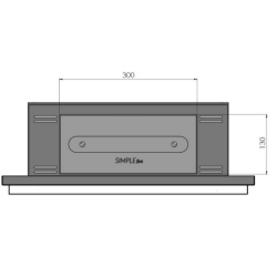 SIMPLEfire Frame 550 Schwarzer Bioethanol-Kamin mit 1 Fenster