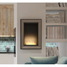 SIMPLEfire Frame 550 Chimenea de bioetanol de acero inoxidable con 1 panel de vidrio
