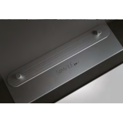 Cheminée au bioéthanol SIMPLEfire Frame 550 Inox avec 1 vitre