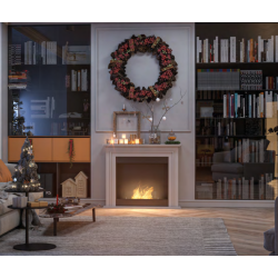 SIMPLEfire Portal 1 chimenea de bioetanol blanco con 1 cristal