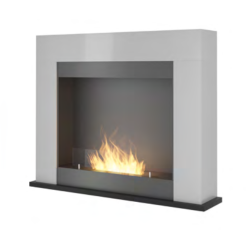 SIMPLEfire Portal1 Bioetanol Lareira Branca com 1 Janela