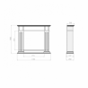 Infire Inportal1 Caminetto a bioetanolo bianco con 1 finestra