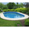 Azuro Ibiza Oval Pool 350x700 H135