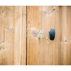 Abri de jardin Habrita Thermabri en bois massif 15,14 m2 avec toit en acier