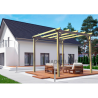 Freestanding solid wood pergola Madrid 4.20x4.20m 17m2