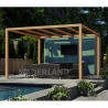 Freistehende Pergola aus Massivholz Valencia 500x400cm 20m2