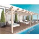 Freestanding wooden pergola Marsella 600x400cm 24m2