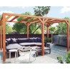 Pérgola exenta de madera Fuengirola 500x300cm 15m2