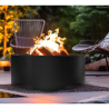 Cuenco de Fuego Redondo de Acero Negro 70 cm Infire