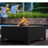 Black Square Steel Fire Bowl 70cm Infire