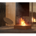 Square Corten 1000 Infire Steel Fire Bowl