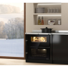 Estufa de leña La Nordica Verona XXL Acero Inoxidable 7kW