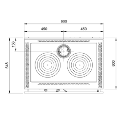 Wood burning stove La Nordica Venezia Black 8kW