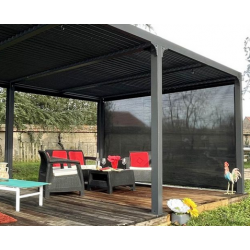 Curtain Side Awning Bioclimatic Pergola Habrita 3.6m