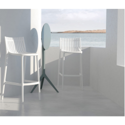 Conjunto de 4 banquetas Ibiza Bar White Vondom