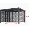 Lâminas orientais bioclimáticas pergola 11 m2 e Brise-Vue 2 Faces