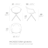 Set of 2 Incasso Swivel Armchairs Amber Vondom.