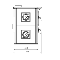Kaminofen La Nordica Rosa Sinistra Reverse 9kW Naturstein