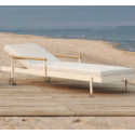 Loungue Ligstoel Hamptons Ecru Aluminium Stoel Vondom