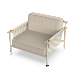 Hamptons Lounge Butaca Aluminio Crudo Vondom
