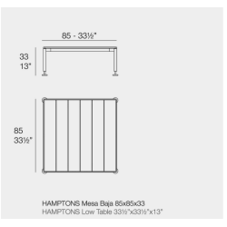 Hamptons Lounge Butaca Aluminio Crudo Vondom