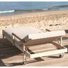 Set de 2 Tumbonas Loungues Sillas Hamptons con Mesa de CentroVondom