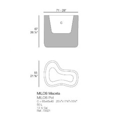 Milos Vondom Fioriera H67cm Media