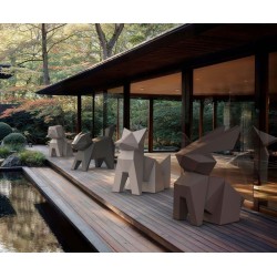 Diseño de la estatua Conejo Kousagi Origami Vondom