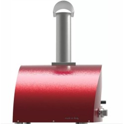 Moderno 1 Horno de Pizza Alfa Forni con Madera Roja Antigua