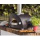 Pizza Oven Moderno 1 Alfa Forni Hybrid Charcoal Grey