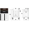 Moderno 1 Alfa Forni Hybrid Pizzaofen Antik Rot